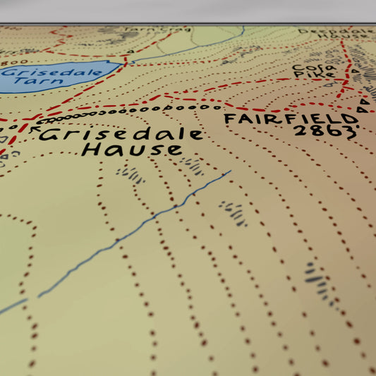 The Fairfield Horseshoe (Colourised) - 21x29.7 cm / 8x12″