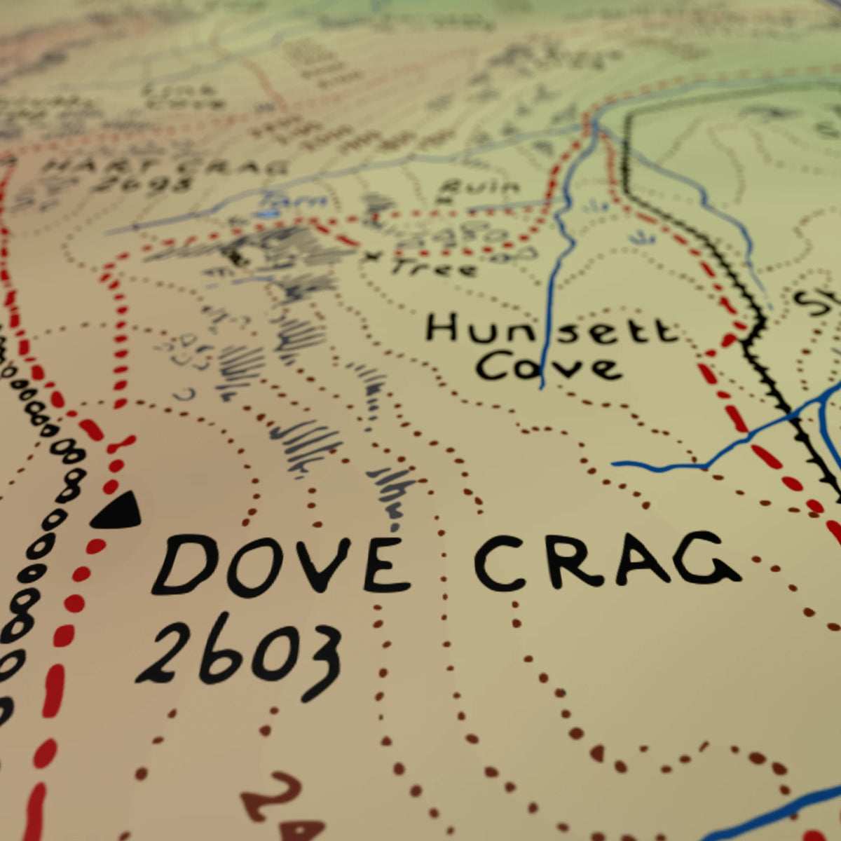 The Fairfield Horseshoe (Colourised) - 21x29.7 cm / 8x12″
